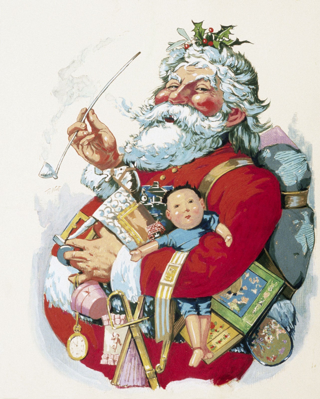 Santa Portrait by Thomas Nast